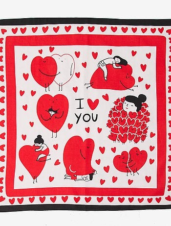 Foulard (65x65 cm) 'Agathe Sorlet x Kiabi' - San Valentino