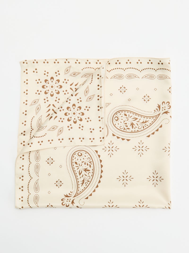 Foulard a fantasia Beige - Kiabi