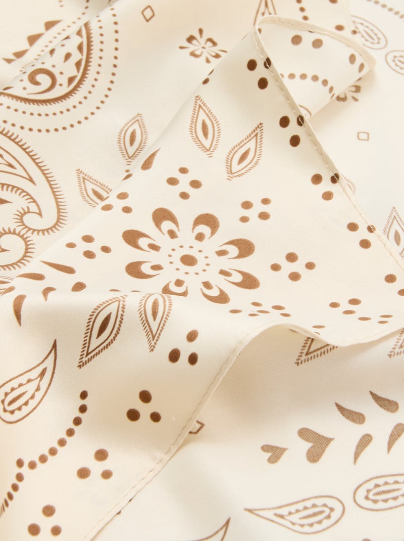 Foulard a fantasia Beige - Kiabi