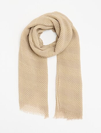 Foulard a sciarpa stropicciato con fili brillanti