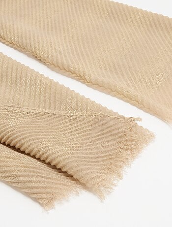 Foulard a sciarpa stropicciato con fili brillanti