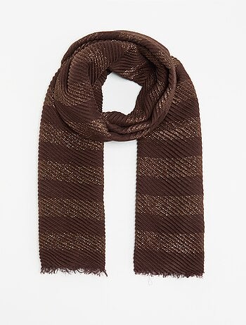 Foulard a sciarpa stropicciato con fili brillanti
