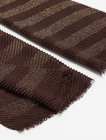 Foulard a sciarpa stropicciato con fili brillanti