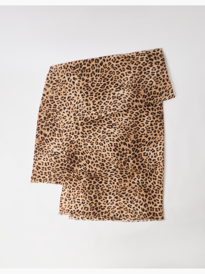Foulard animalier, mo fashion Marrone - Kiabi