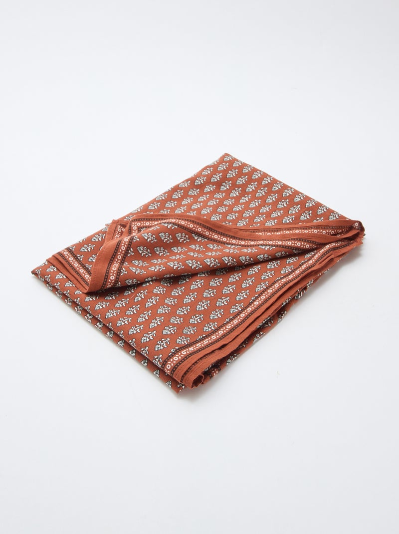 Foulard con motivi India Marrone - Kiabi