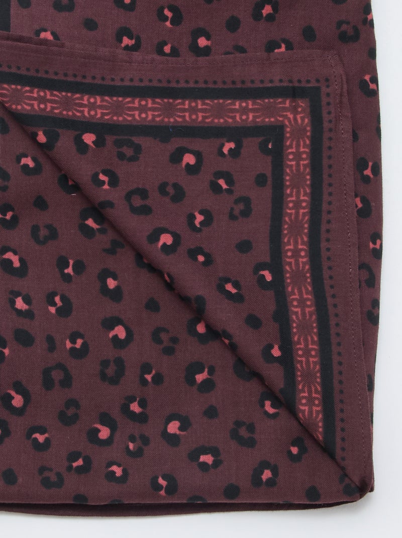 Foulard con motivi India Viola - Kiabi