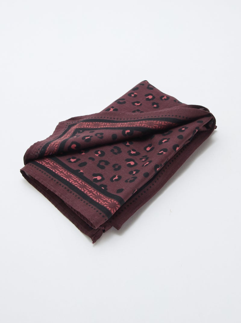 Foulard con motivi India Viola - Kiabi
