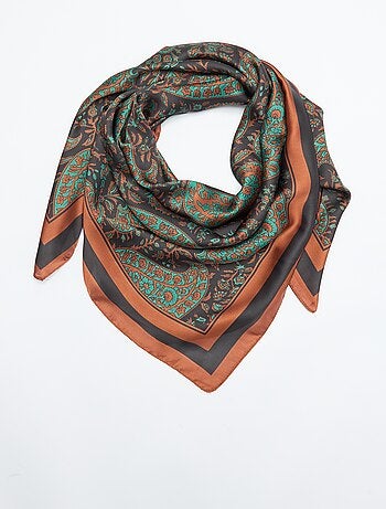 Foulard con stampa \'arabeschi\''