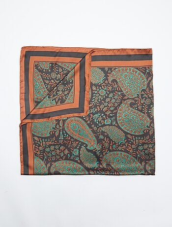 Foulard con stampa \'arabeschi\''
