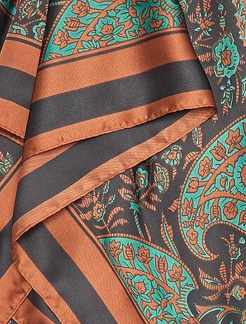 Foulard con stampa \'arabeschi\''