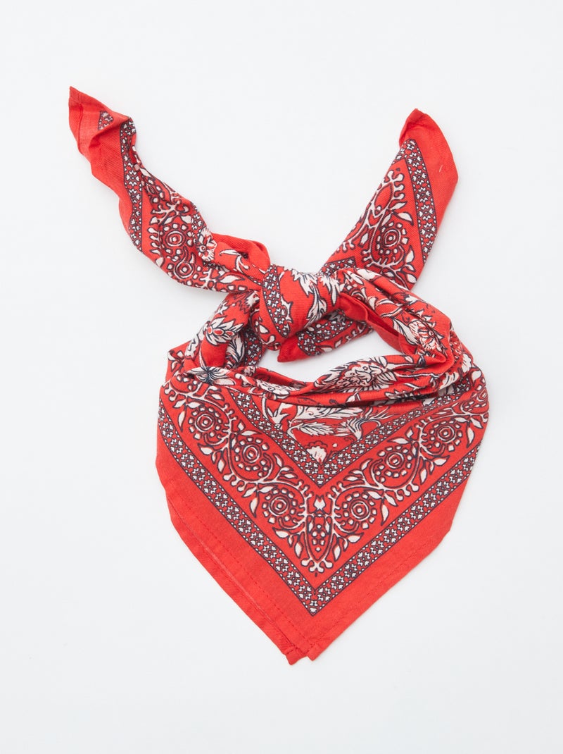 Foulard con stampa 'bandana' ROSSO - Kiabi