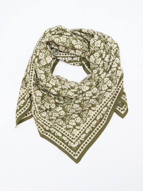 Foulard grande dimensione quadrato - 100 x 100 cm - Kiabi