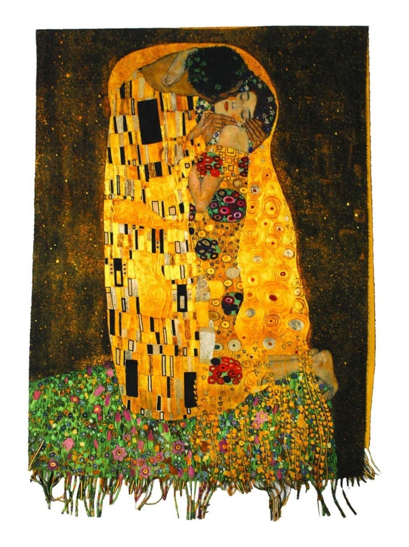 Foulard "Il bacio" di Klimt Kebello Giallo - Kiabi