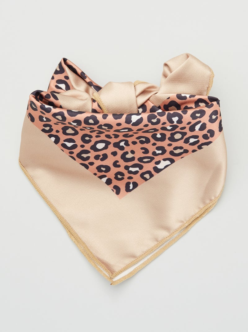 Foulard in raso con stampa leopardato - Kiabi