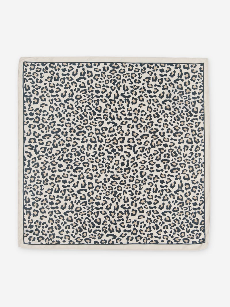Foulard in raso fantasia (65x65 cm) Beige - Kiabi