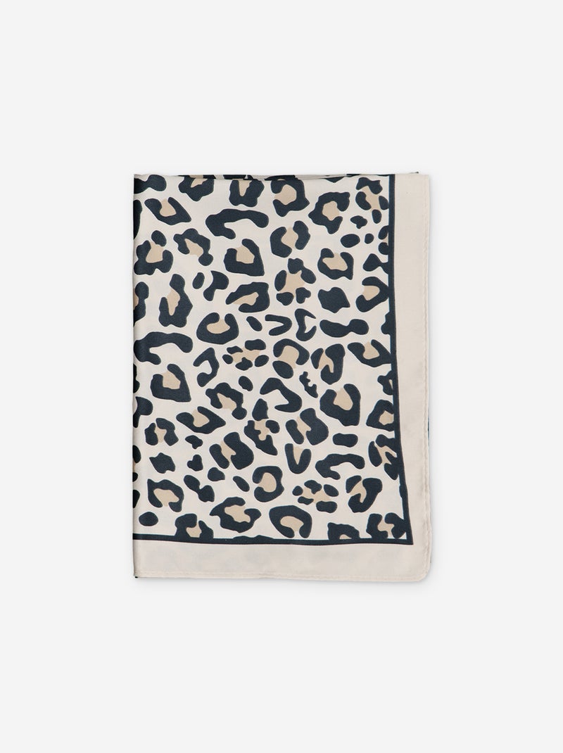 Foulard in raso fantasia (65x65 cm) Beige - Kiabi