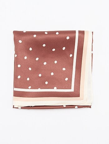 Foulard in raso fantasia (65x65 cm)
