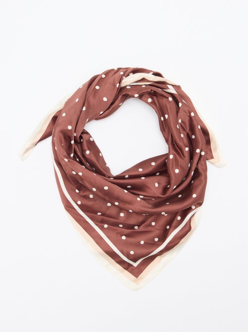 Foulard in raso fantasia (65x65 cm) - Kiabi