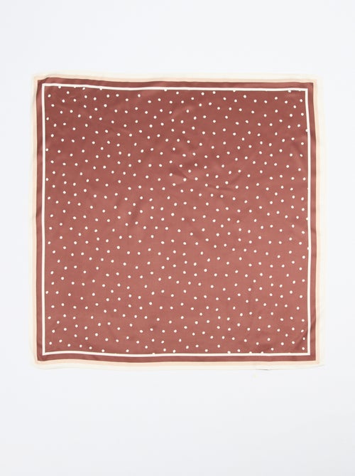 Foulard in raso fantasia (65x65 cm) - Kiabi