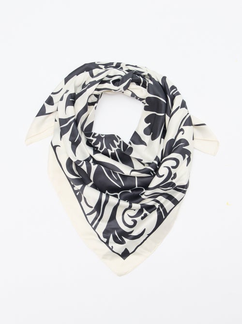 Foulard in raso fantasia (65x65 cm) - Kiabi