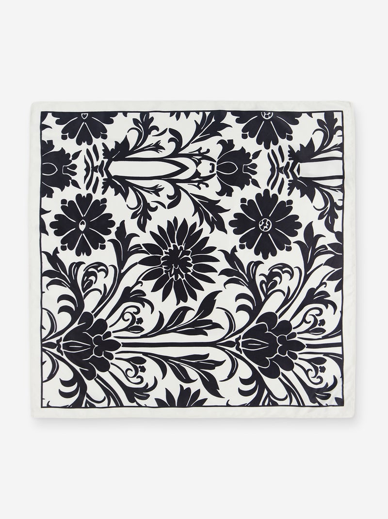Foulard in raso fantasia (65x65 cm) Nero - Kiabi