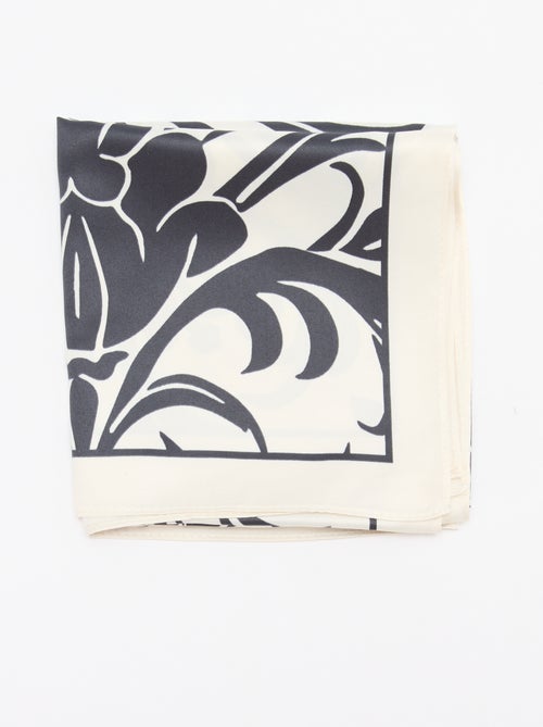 Foulard in raso fantasia (65x65 cm) - Kiabi