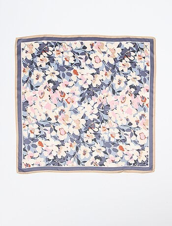 Foulard in raso fantasia (65x65 cm)