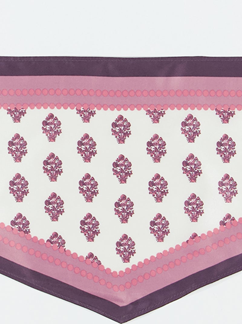 Foulard in raso fantasia Rosa - Kiabi