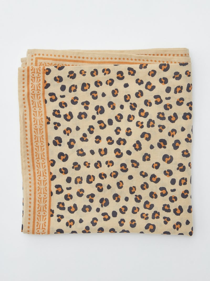 Foulard largo stampato BEIGE - Kiabi