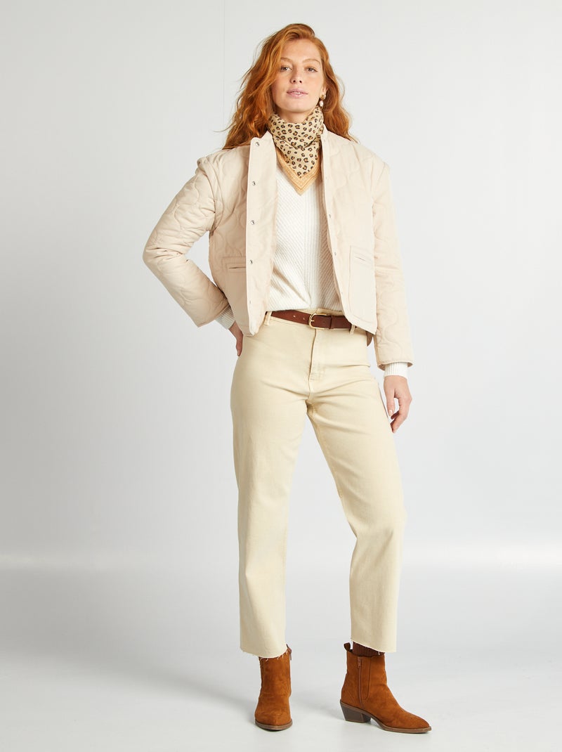 Foulard largo stampato BEIGE - Kiabi