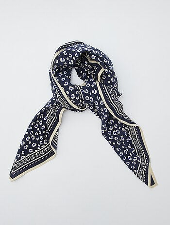 Foulard largo stampato
