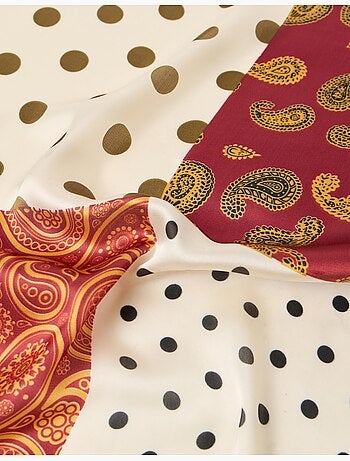 Foulard paisley e pois, mo fashion