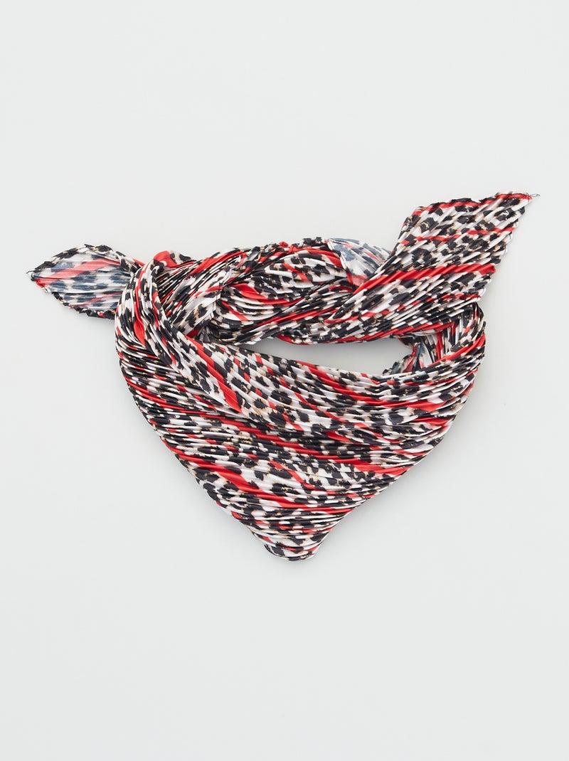 Foulard plissettato 'leopardo' BEIGE - Kiabi