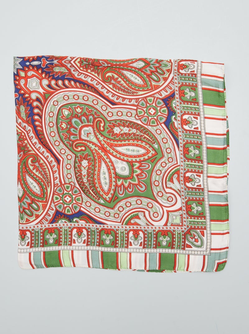 foulard quadrato ciliegie nero sciarpa di cotone sciarpa leggera 4250564540276