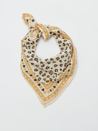Foulard quadrato con stampa