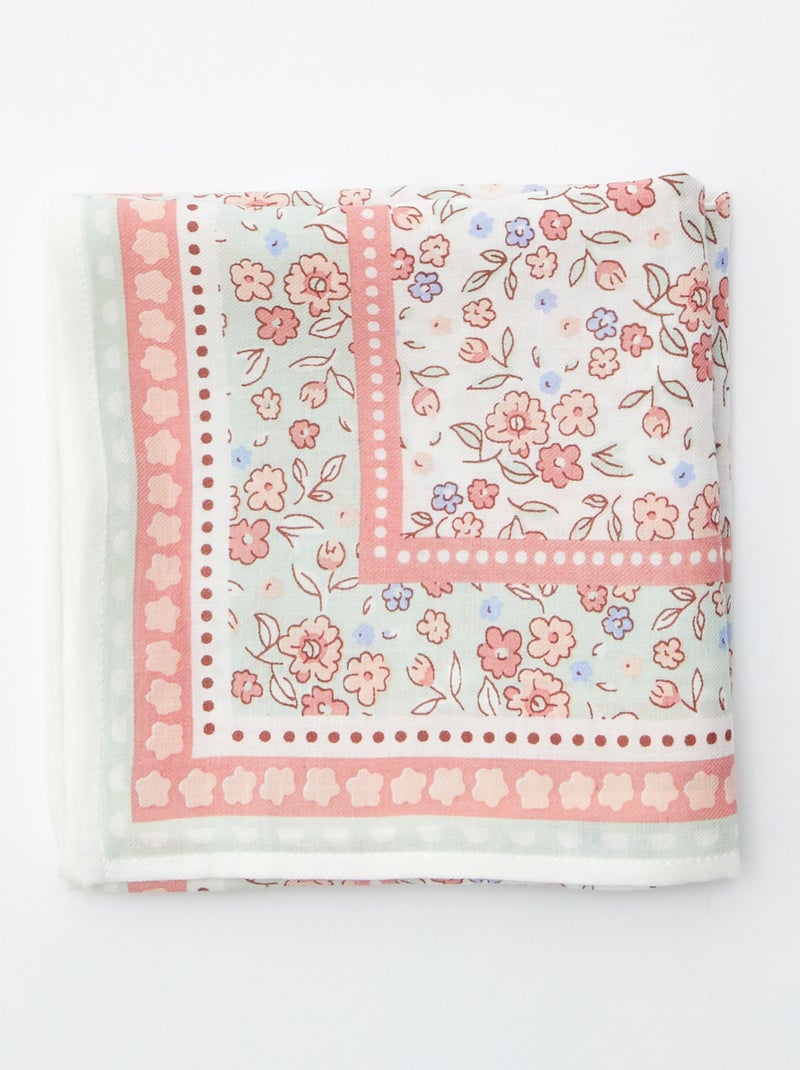 Foulard quadrato con stampa BLU - Kiabi