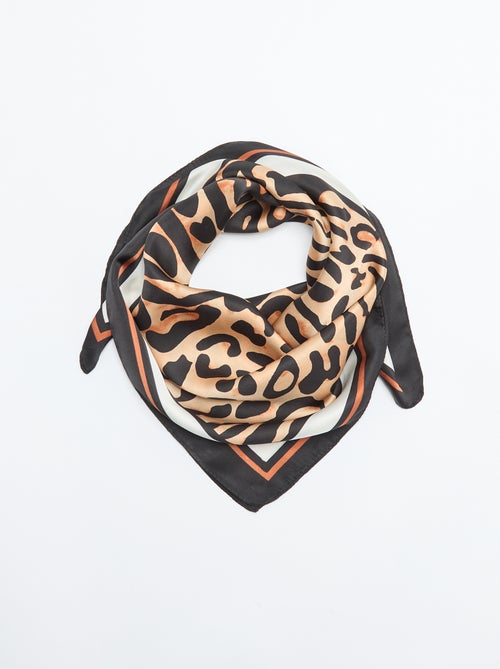 Foulard quadrato con stampa leopardata - Kiabi