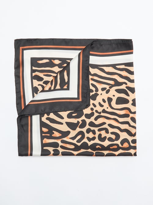 Foulard quadrato con stampa leopardata - Kiabi