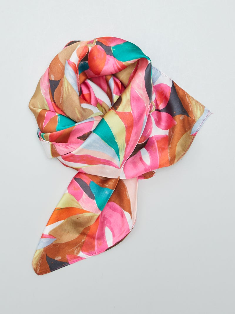Foulard Quadrato Topmode 57x57 Cm - Tinta Unita, Morbido E Versatile - Foto 11