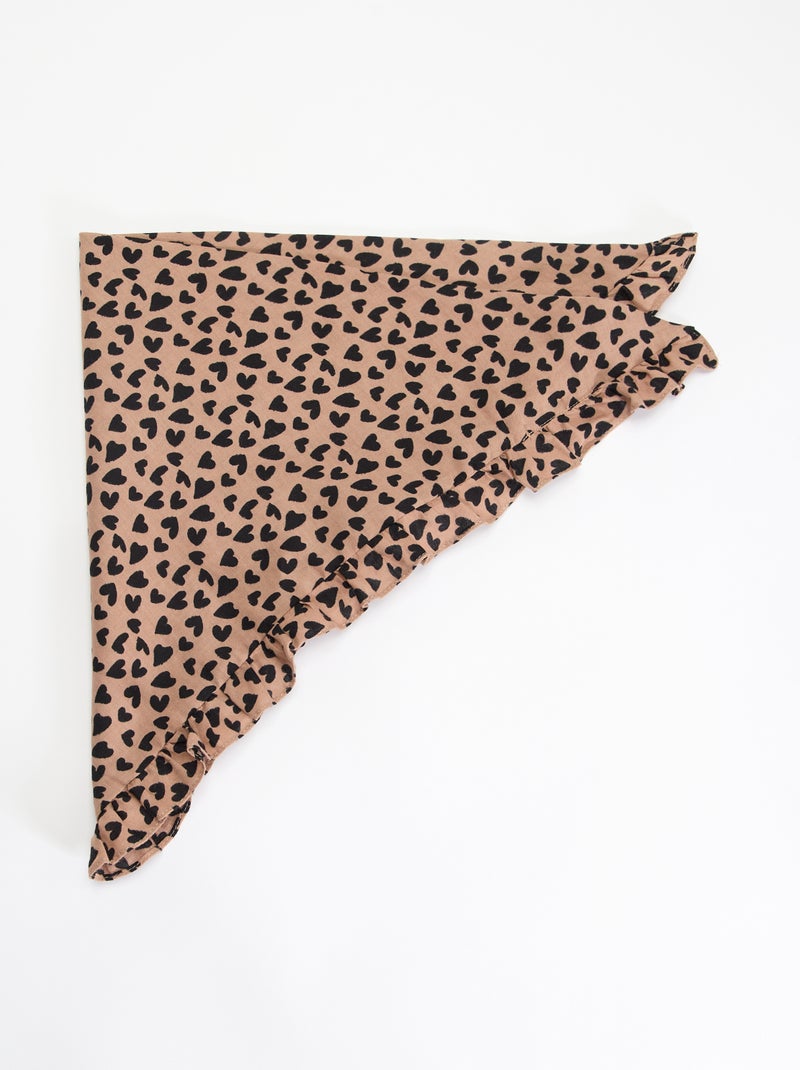 Foulard quadrato stampato Beige - Kiabi