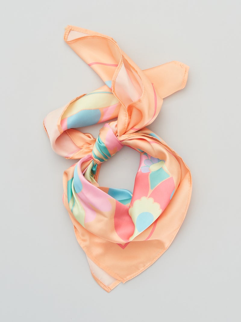 Foulard satinato 'floreale' BLU - Kiabi