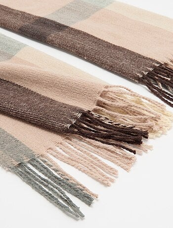 Foulard-sciarpa a quadri