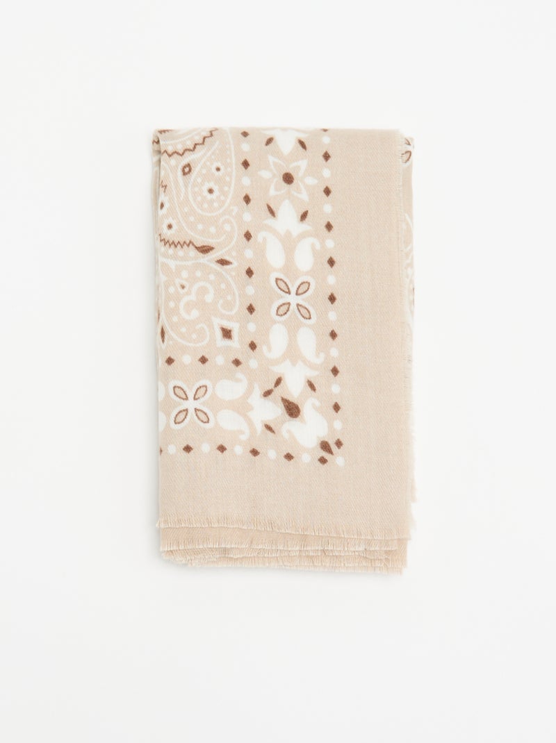 Foulard stampa bandana Bianco - Kiabi