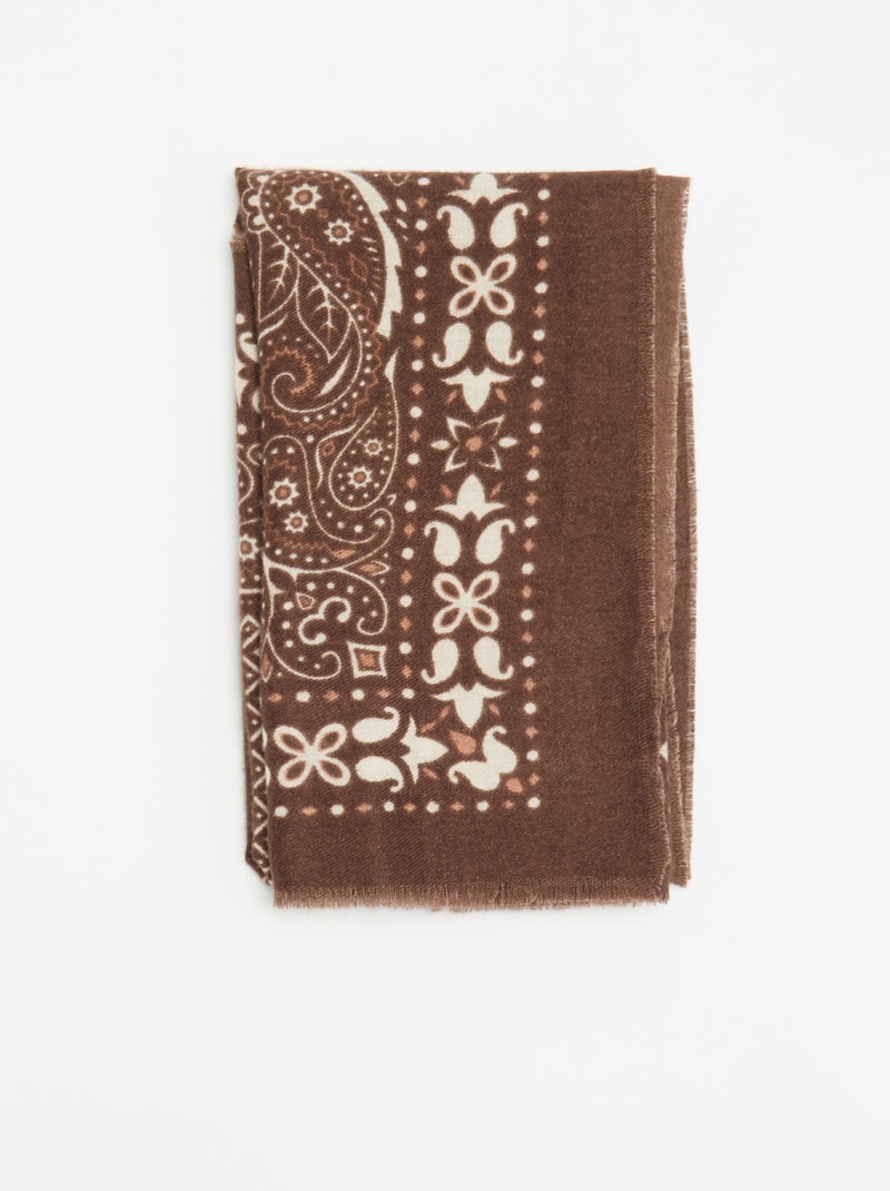 Foulard stampa bandana Marrone - Kiabi