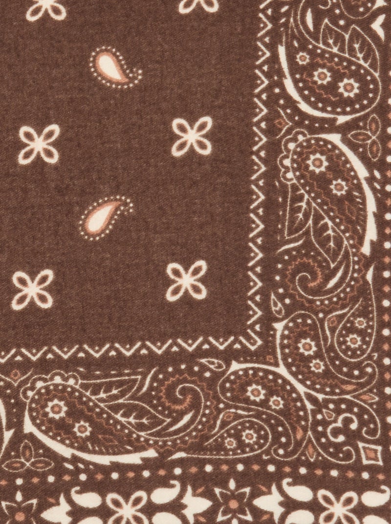 Foulard stampa bandana Marrone - Kiabi