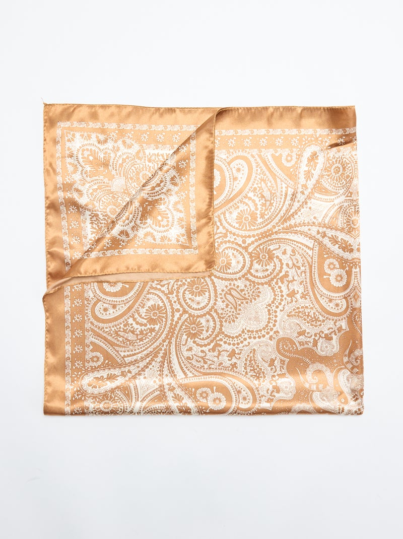 Foulard stampato 'arabesche' Marrone - Kiabi