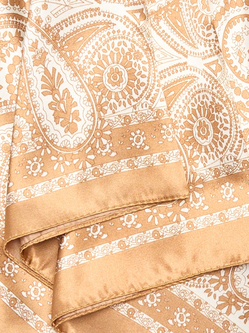 Foulard stampato 'arabesche' Marrone - Kiabi