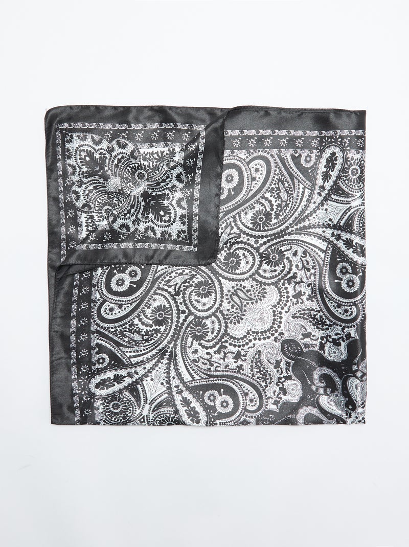 Foulard stampato 'arabesche' Nero - Kiabi