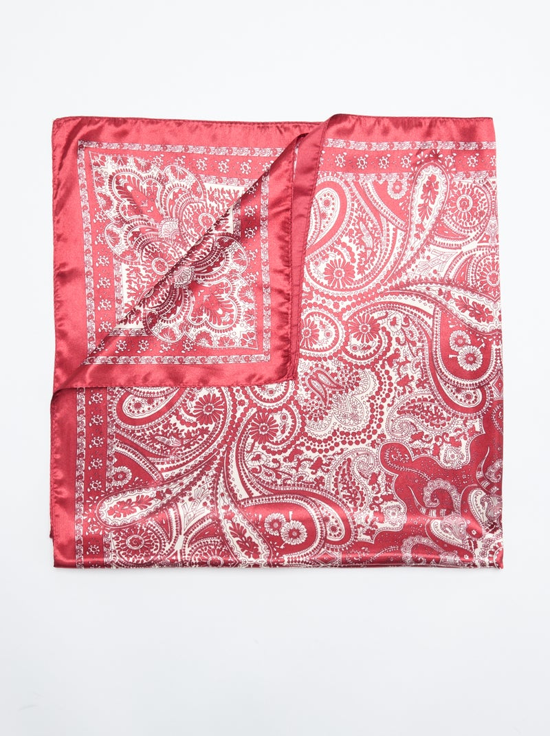 Foulard stampato 'arabesche' Rosso - Kiabi