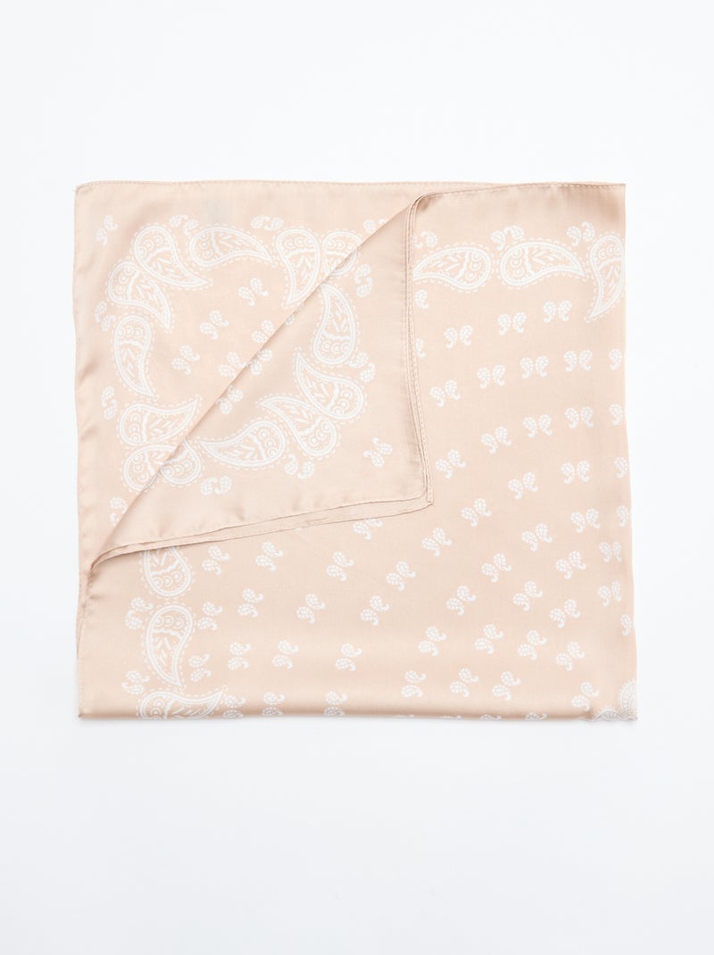 Foulard stampato 'bandana' Beige - Kiabi
